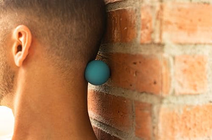 Dual-Sized Massage Ball Set – Premium Lacrosse Ball for Myofascial Release, Yoga Therapy & Trigger Point Massage Ball for Muscle Knots and Deep Tissue Pressure – Light Blue