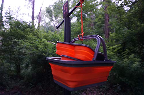 ust FlexWare Collapsible Sink with 2.25 Gal Wash Basin for Washing Dishes and Person During Camping, Hiking and Home | camping-cooking-utensils