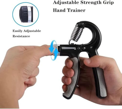 Hand Strengthener Grip 2 Pack, Hand Exercisers for Strength with Adjustable Resistance 10-130 Lbs,Hand Grip,Grip Strength Trainer for Muscle Building and Injury Recover - color: Black