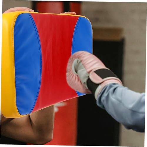 Taekwondo Kickboxing Training Pad Small Curved Kicking Shield with Reinforced Handles for Martial Arts Sparring and Side Kick Practice