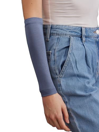 Modest Arm Cover | Jersey Arm Cover | Modest Sleeve Covering for Muslim Women - color: Denim