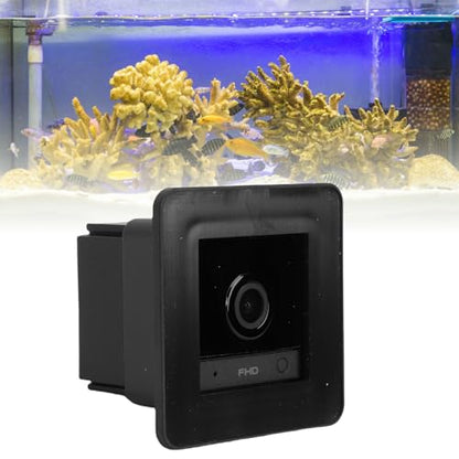 Fish Tank Camera 2K HD 140 Degree Wide Angle Aquarium Camera with Anti Lens AI Motion Detection Two Way Talk for Aquariums Reptile Terrariums Breeding Tanks