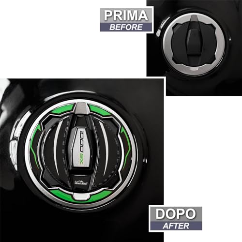 Resin Bike Motorbike 3D Stickers Compatible with Kawasaki Ninja 1000 SX 2021-2025. Bike Tank Cap Protection from Impact and Scratches. Sticker 3D Resin Gadget Moto