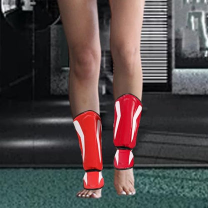 Muay Thai Kickboxing Shin Guards, Leg Guards Shin Instep Pads Shin Protection for Kickboxing, Sanda, Sports, Arts