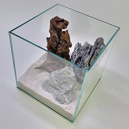3 Gallon Nano Cube Low Iron Ultra Clear Glass Aquarium