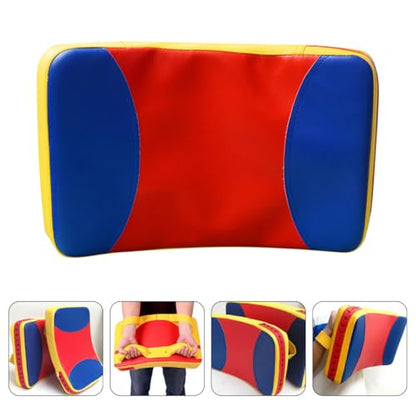 BESPORTBLE Arc-Shaped Kickboxing Paddle Large Three-Color Martial Arts Kick Pad Boxing Body Pad Taekwondo Training Target for Lateral Strikes and Kicks