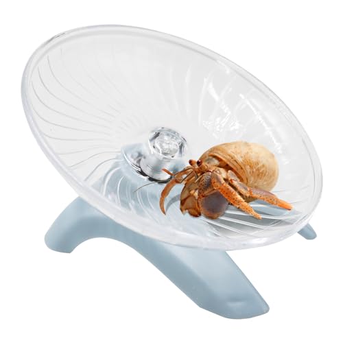 Hermit Crabs Wheel Toy, Hamster Running Wheel Toys, Small Animals Cage Accessory, Tank Accessory, Suitable for Hermit Crab Hamster Rat - color: Light Blue, size: Small