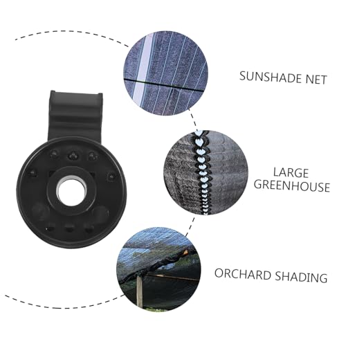 Kisangel 20pcs Plastic Buckle Clips for Sunshade Mesh Gardening Accessories Durable PP Material Greenhouse Netting Fasteners Easy to Install for Garden Covers and Raised Beds