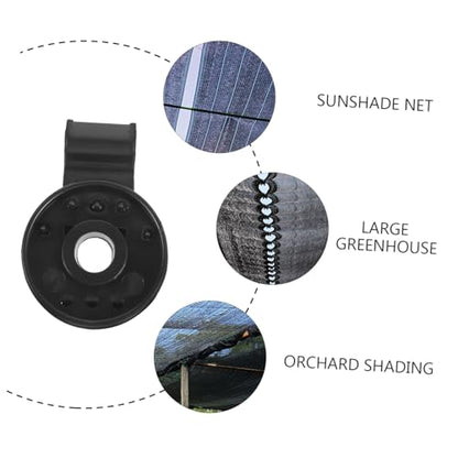 Kisangel 20pcs Plastic Buckle Clips for Sunshade Mesh Gardening Accessories Durable PP Material Greenhouse Netting Fasteners Easy to Install for Garden Covers and Raised Beds