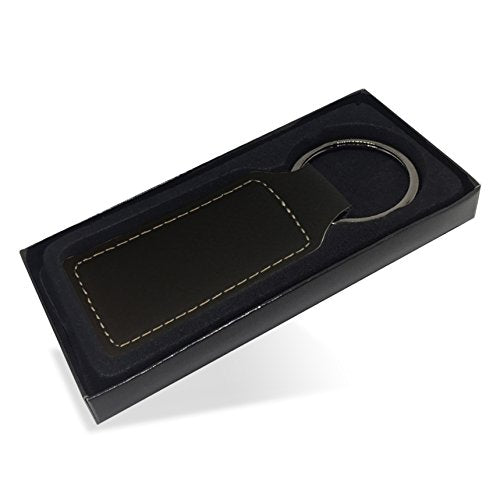 LaserGram Rectangle Keychain, Allah 2, Personalized Engraving Included (Black with Gold) - color: Black With Gold