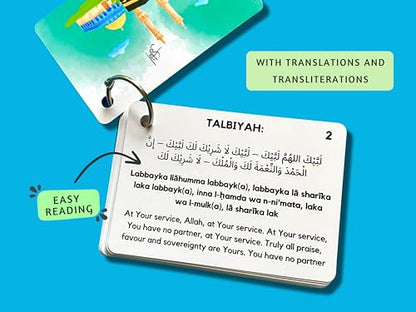 Umrah Dua Cards, Step by Step Guide Umrah Duas, Umrah Gift, Umrah Prayers and Supplications, Umrah Flash Cards