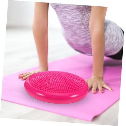 Abaodam Wobble Yoga Cushion Knee and Elbow Protector Inflatable Pvc Pad for Kneeling Exercise Balance Mat Boys and Girls Wobble Disk Multi-functional Easy to Clean