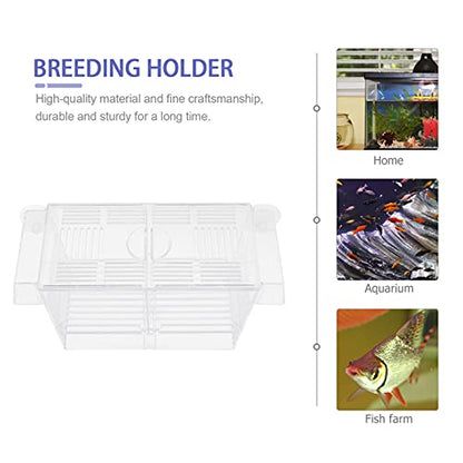 balacoo 1pc Aquarium Breeding Box Cups Isolation Incubator for Fish and Shrimp Easy Installation Water Material for Optimal Fish Survival