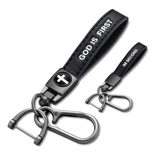 Christian Cross Keychain - style: God is First Im Second
