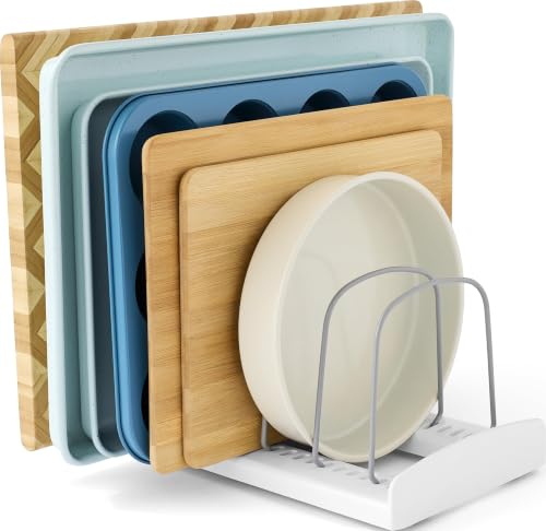 YouCopia StoreMore Bakeware Rack, Adjustable Dividers, Baking Pan Organizer - size: Bakeware Rack Classic
