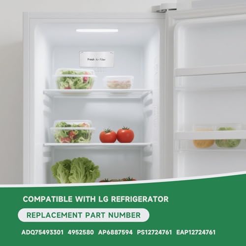 ADQ75493301 Refrigerator Fresh Air Filter Cover Air Filter Cover Replacement Compatible with LG Refrigerator Parts LRMVS3006S LRFDS3016S LRMDS3006D LRMVC2306S LRFDS3016D LRFXC2416S LRFXC2416D LRMDS300