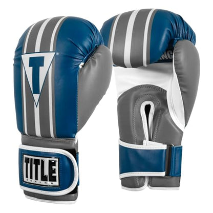 Title Boxing World Bag Boxing Gloves - color: Light Blue/Grey/White, size: 12 oz