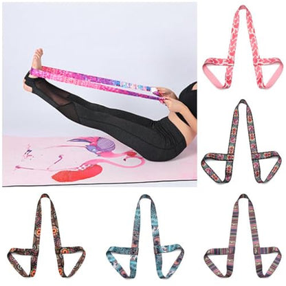 Fitness Exercise Stretch Adjustable Sport Sling Shoulder Yoga Mat Strap Belts Carry Straps Yoga Belt(8)