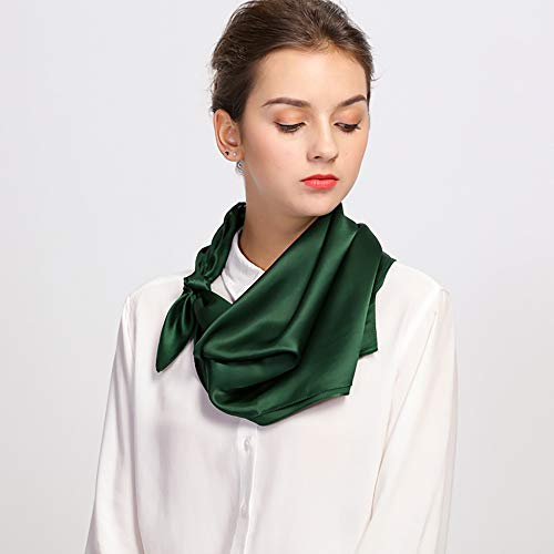 Glamorstar Satin Neck Scarf 6 Packs Square Handkerchief for Women - color: 6 Packs - Yellow, Green, Purple, Pink, Navy, Wine Red
