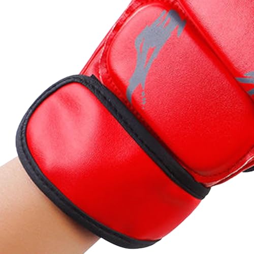 MMA Sparring Gloves for Men Women, Open Palm Training Boxing Gloves for Grappling, Kickboxing, Muay Thai, Punch Bag, Taekwondo, Martial Art, Fighting, Karate Mitts(Red)