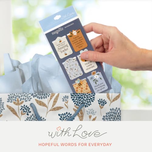 With Love Magnetic Bookmarks: Amazing Teacher (Bookmark Set of 6) | Teacher Appreciation Gifts, Small Magnets, Page Markers - Books, Bibles, Fridge Magnets, Teacher Gifts, Book Lovers, Floral - color: Amazing Teacher (Set/6, Sm)