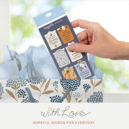With Love Magnetic Bookmarks: Amazing Teacher (Bookmark Set of 6) | Teacher Appreciation Gifts, Small Magnets, Page Markers - Books, Bibles, Fridge Magnets, Teacher Gifts, Book Lovers, Floral - color: Amazing Teacher (Set/6, Sm)