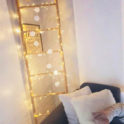 String Lights Battery Operated, 33 Ft 80 LED Christmas Lights