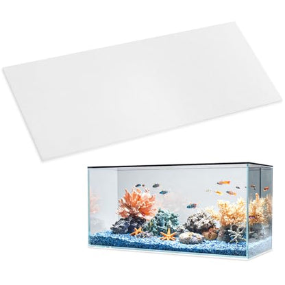 12 x 48 Inch Fish Tank Pad, 6mm Aquarium Leveling Mat, White | Water-Resistant Surface, Easy to Cut, Helps Cushion the Tank Base, Suitable for Aquariums and Terrariums - color: White, size: 12 x 48in