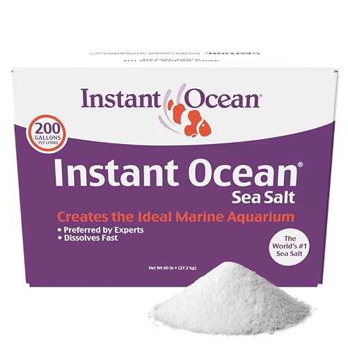 Instant Ocean Sea Salt for Marine Fish Tank Aquariums, Nitrate & Phosphate-Free - size: 200 Gallon