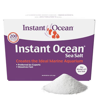 Instant Ocean Sea Salt for Marine Fish Tank Aquariums, Nitrate & Phosphate-Free - size: 200 Gallon
