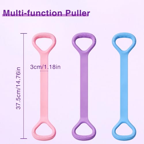 3PCS Figure 8 Resistance Band, Elastic Rope Stretch Fitness Band, Arm Back Shoulder Exercise Bands, Yoga Gym Fitness Pulling Rope