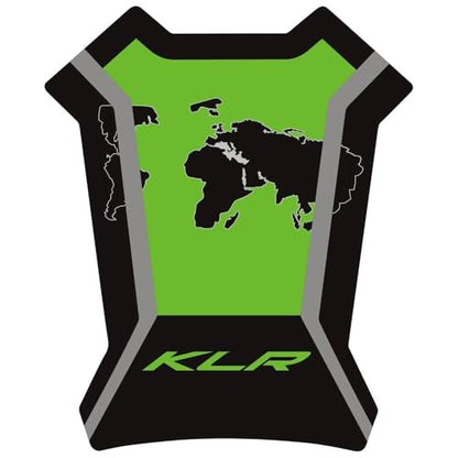 KLR650 Tank PAD Front Side Tank Pad Fuel Stickers Compatible with Klr650 2022-2025 3D Gel Tank Fuel Gip Decal KLR650 Sticker Pad(Green) - color: 144 Green