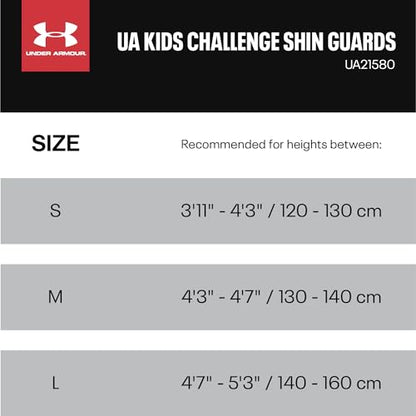 Under Armour Youth Soccer Shin Guards Challenge Shin - color: Matrix Green/Cobalt, size: Small