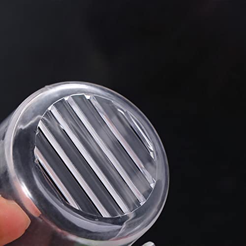 Leadigol 4Pcs Mini Aquatic Planting Pot,1.97 x 1.17 inch,Acrylic Water Plant Cups with Suction Holder,Aquarium Decor Aquatic Cup,for Aquarium Plant Decoration