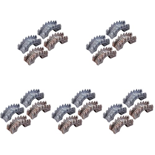 STOBOK 20 Pcs Miniature Fairy Garden Arch Bridge Figurines Figurines Micro Landscape Garden Bridge Terrarium Kit Micro Landscape Ornaments for DIY Kit