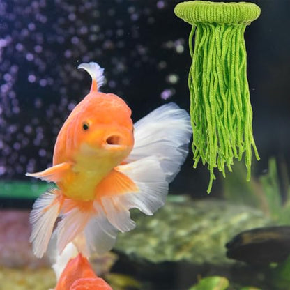 1 PCS Fish Spawning Mops, Fish Breeding Grass Mops, Floating Fish Spawn Breeding Mop for Fish Tank (Green)