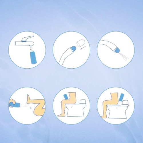 550ML Portable Foldable Bidet Bottle, Blue– Travel-Friendly, Leak-Proof, Personal Hygiene Bidet for Home, Office, Outdoor & Postpartum Care