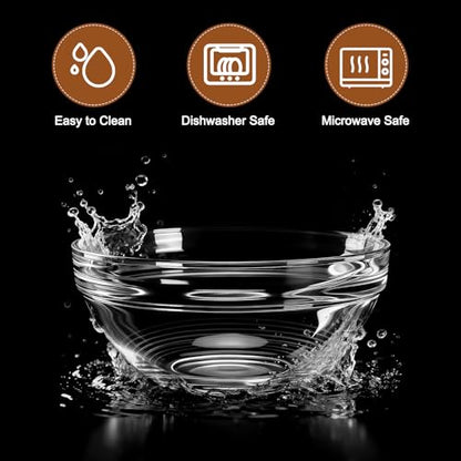 Replacement Glass Bowl for Feoyoho 3.75in Feeder Stand – Small, 13.7 oz / 1.7 Cups, Dishwasher & Microwave Safe - size: For 3.75ʺ Tall Stand (Small, 13.7 oz)