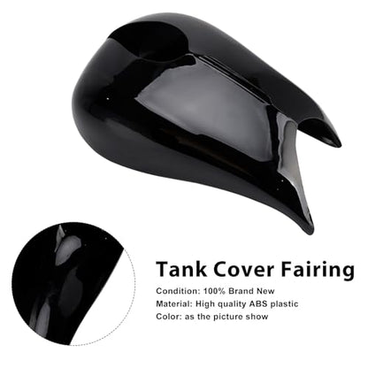 Tank Cover Fairing for Harley Street Glide Road Glide 2009-2024 - ABS Plastic Bolt-On Tank Console Overlay - Replacement for OEM 61459-09 61461-09 - Fits Touring Models with Stock Seat