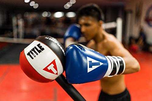 TITLE Boxing Deluxe King Cobra Reflex Bag - Freestanding, Portable Punching Bag for Boxing Improvement