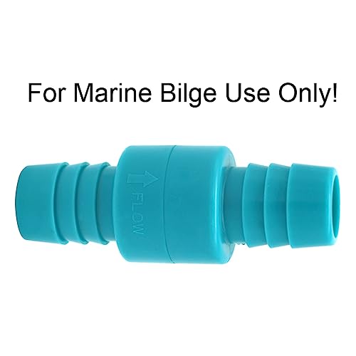 3/4 inch Check Valve, Marine Boat Bilge Pump Hose in-line one way, Non Return