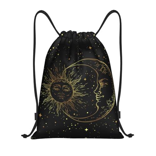 Gianlaima Drawstring Backpack Gym draw string bag For Men Women - color: Black38