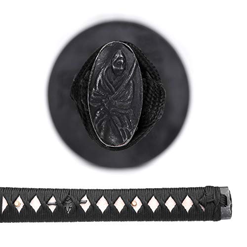 siwode Katana Handmade Full Tang Sharp, Alloy Tsuba Japanese Samurai Sword High Carbon Steel 1060,T10 1095, 40-Inch - color: Xingxiazhanyi