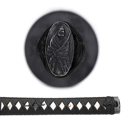siwode Katana Handmade Full Tang Sharp, Alloy Tsuba Japanese Samurai Sword High Carbon Steel 1060,T10 1095, 40-Inch - color: Xingxiazhanyi