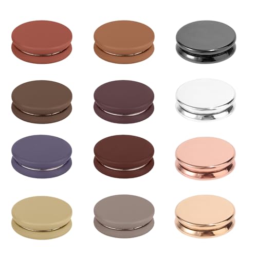 12pcs Strong Hijab Magnetic Pins, Multi-Purpose No-Snag Scarf Clasps Pinless Buttons Brooch for Women Secure Invisible Hold for Scarves Dress Shirts (Color A) - color: Color a