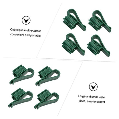 WOONEKY 4Pcs Plastic Fixing Clamps for Aquarium Hose Easy Installation Fish Tank Clips to Secure Water Tubes for Fish Tank Maintenance and Water Changes