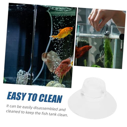 VICASKY 50pcs Aquarium Feeder Cup Suckers for Fish Tank Feeding Easy to Install Fixed Aquarium Feeder Accessories - size: 2.60X2.60X1.50CM