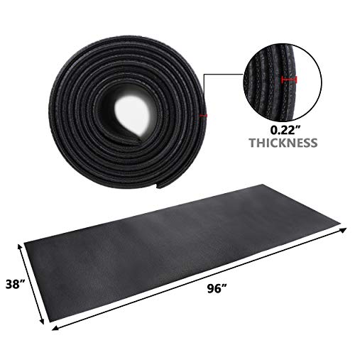 F2C 8'x3' Treadmill Mat Fitness Equipment Mat High Density High Density Floor Protector Compatible for Treadmills, Elliptical, Exercise Bikes, Stationary Cycles Peloton Bike, Indoor Spin Bike, Home Gym Mat