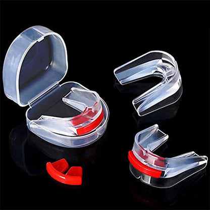 Mouth Guard Grinding Teeth, Sports Mouthguard for Football, Lacrosse, Basketball, Boxing, MMA, Martial Arts - Teeth Protector with Carrying Case