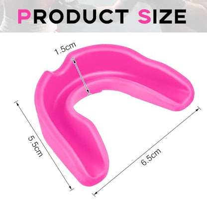 BBTO 20 Pcs Football Mouthguards Bulk - Youth & Adult Mouth Guard No Boil Mouthpiece Adult Youth Soft Mouth Guard for Lacrosse Basketball Hockey Wrestling - color: Pink, size: L